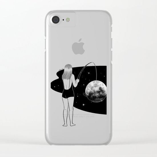 I just got mooned Clear iPhone Case