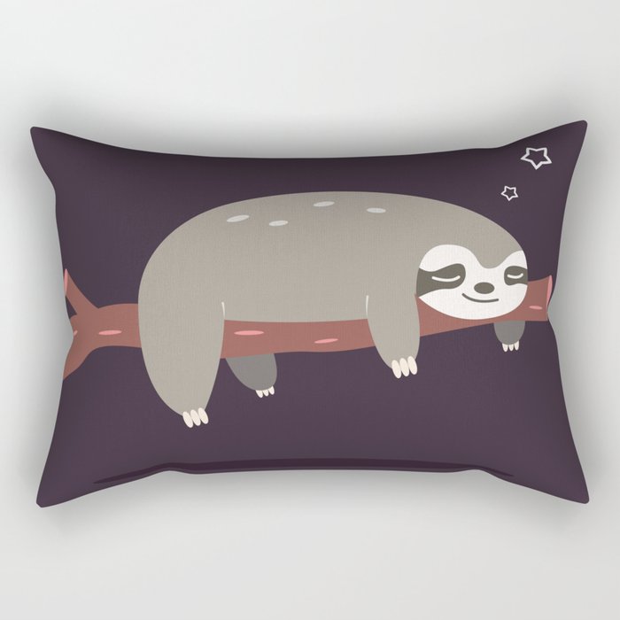 Sloth card - good night Rectangular Pillow