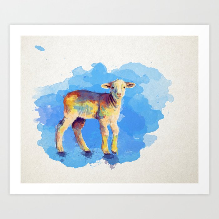Litte Lamb Art Print