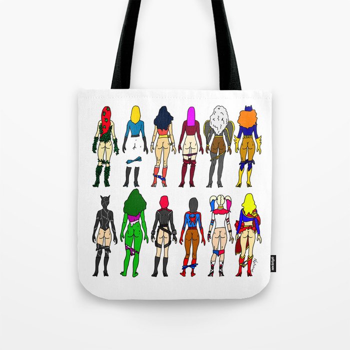Superhero Butts - Girls Superheroine Butts LV Tote Bag by Notsniw