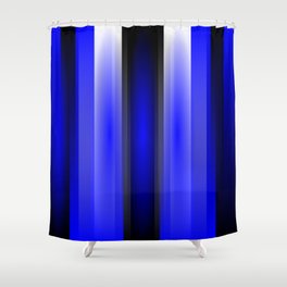 In the blue light Shower Curtain | Light, Gray, Blue, Pattern, Panels, Art, Artwork, Digital, Black And White, Stream Of Light 