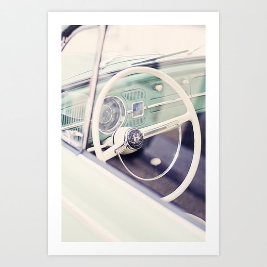 Volante escarabajo. Art Print