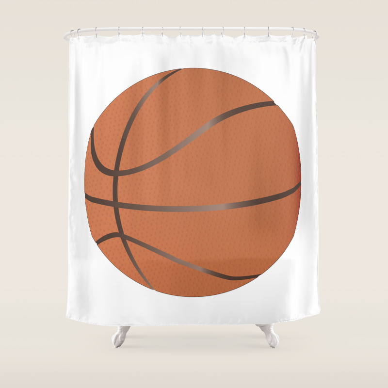 Basketball Shower Curtain By Homestead Society6
