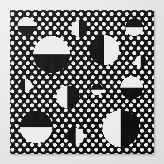 It's Black, It's White Canvas Print