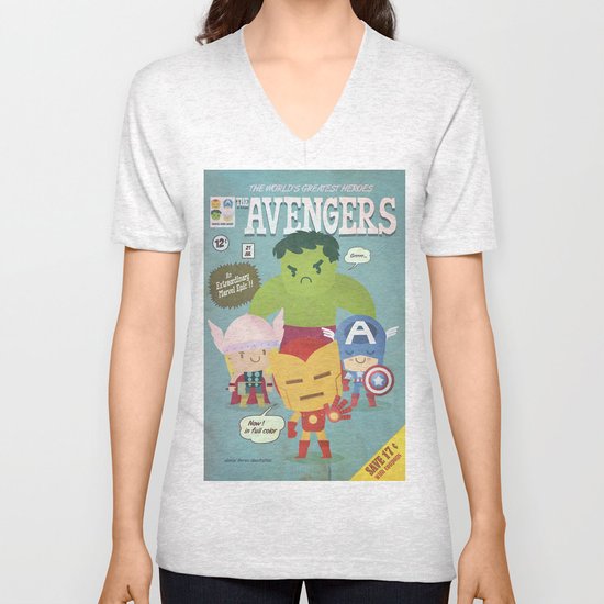 avengers fan art Unisex V-Neck
