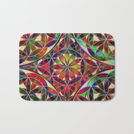 Flower of Life variation Bath Mat