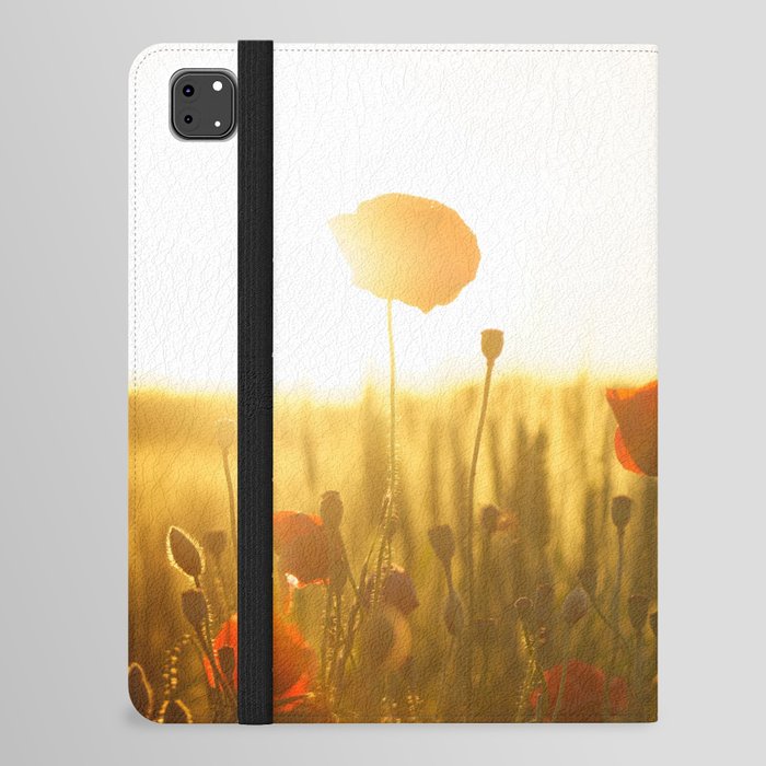Poppies in a field iPad Folio Case