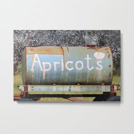 Apricots Metal Print | Tree, Color, Field, Grass, Tank, Steel, Countryside, Digital, Equipment, Photo 