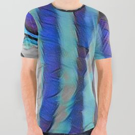Blue Zebra All Over Graphic Tee