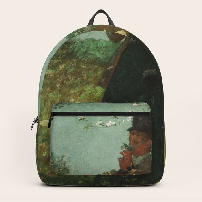 Lady in the Woods Backpack by Viktorius Art Society6
