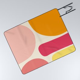 Modern Colorful Sunset Abstract Picnic Blanket