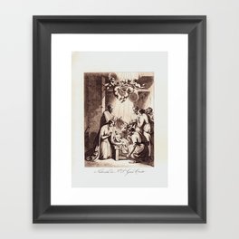 The Birth Of Jesus Christ Framed Art Print