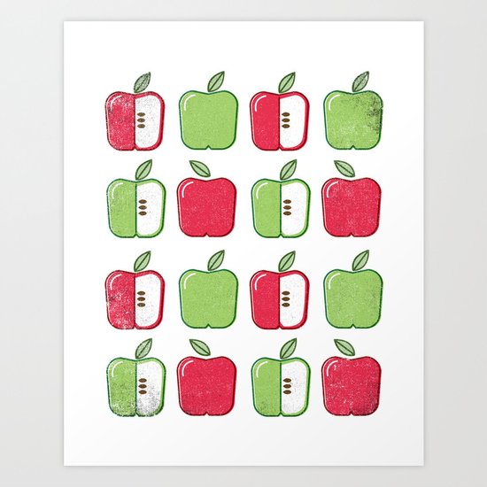 APPLE SMAPPLE DAPPLE HAPPLE PAPPLE Art Print