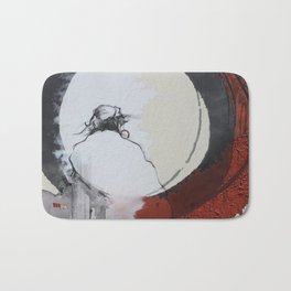 Zen Enso Daruma Buddhist Abstract Realism Painting Red Black and White  Bath Mat | Abstract, Black And White, Zen, Abstractrealism, Painting, Figurativeart, Goodluck, Enso, Contemporary, Wabisabi 