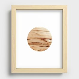 Sandy Planet Recessed Framed Print