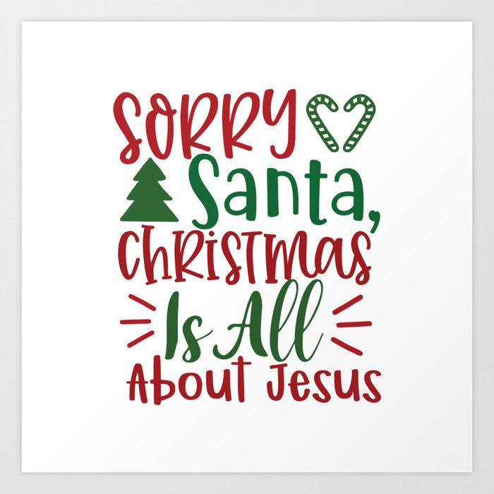 Christmas is All About Jesus Stickers Graphic by DesignGet