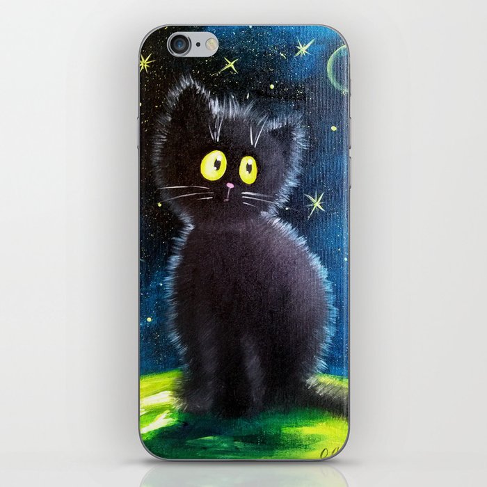 Once upon a black cat iPhone Skin