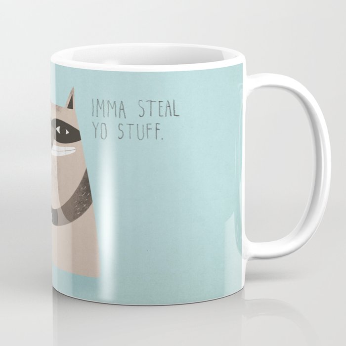Sneaky Raccoon Coffee Mug