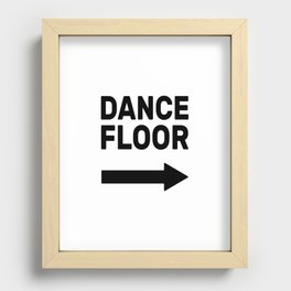 Dance Floor (arrow point right) Recessed Framed Print