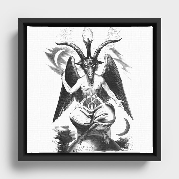Baphomet - Satanic Church Framed Canvas
