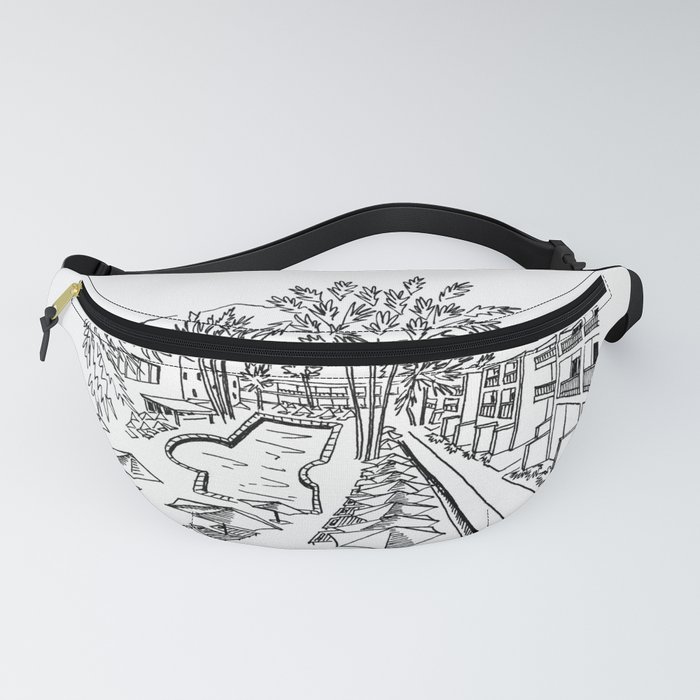 Palm Springs Sketch Fanny Pack