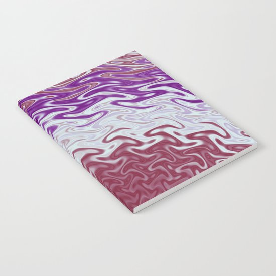 Fractal Rise in Pinks and Purples Notebook