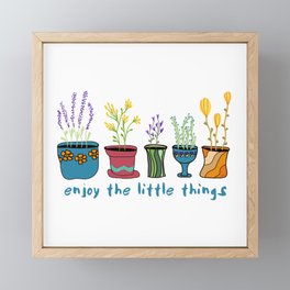 Enjoy the Little Things Framed Mini Art Print