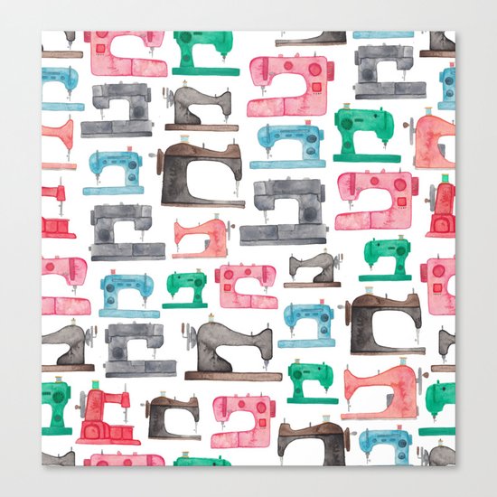 Sewing Machines Canvas Print