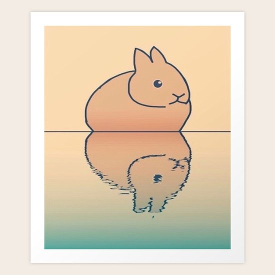 rabbit-45 Art Print