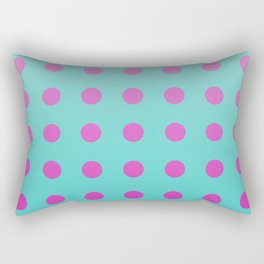 pink and aqua gradient 4 Rectangular Pillow