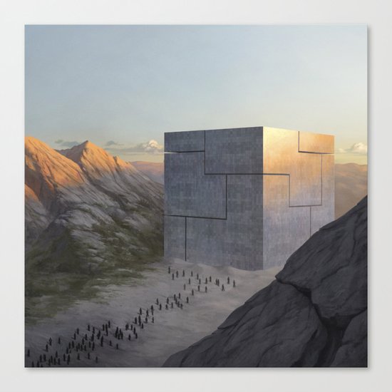 Control Machine Canvas Print