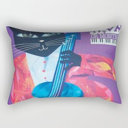 1994 Montreal Jazz Festival Cool Cat Poster No. 1 Gig Advertisement Rectangular Pillow