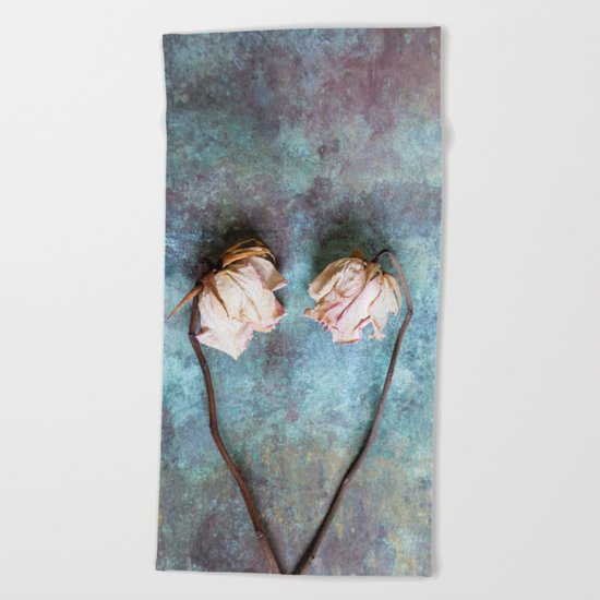 Heart of Roses II Beach Towel