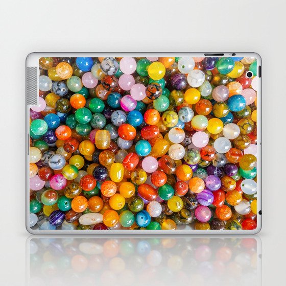 Rainbow Beads Laptop & iPad Skin