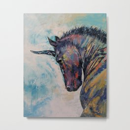 Dark Unicorn Metal Print | Creese, Painting, Stallions, Unicorn, Licorne, Einhorn, Rainbow, Darkart, Black, Stallion 