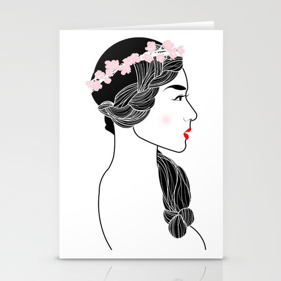 Cherry Blossom Girl. Stationery Cards