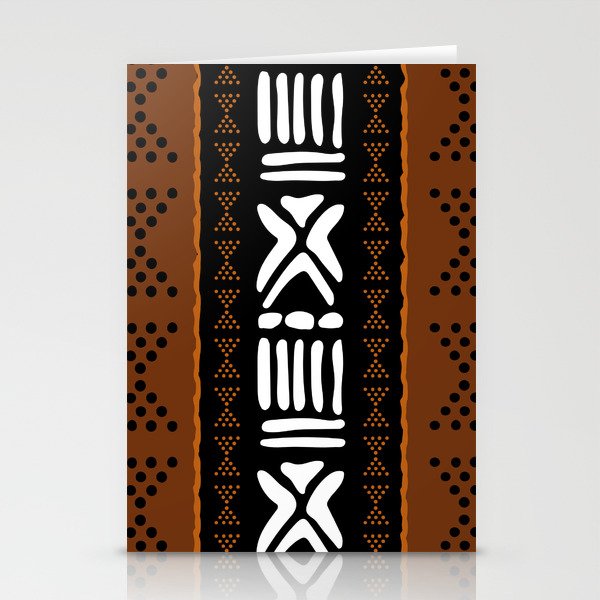 Elegant African Bogolan Stationery Cards