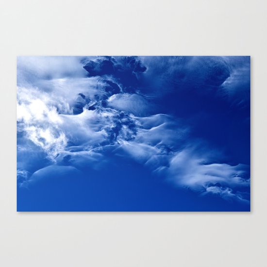 Dark blue sky Canvas Print