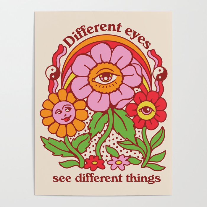Flower Eyes Poster