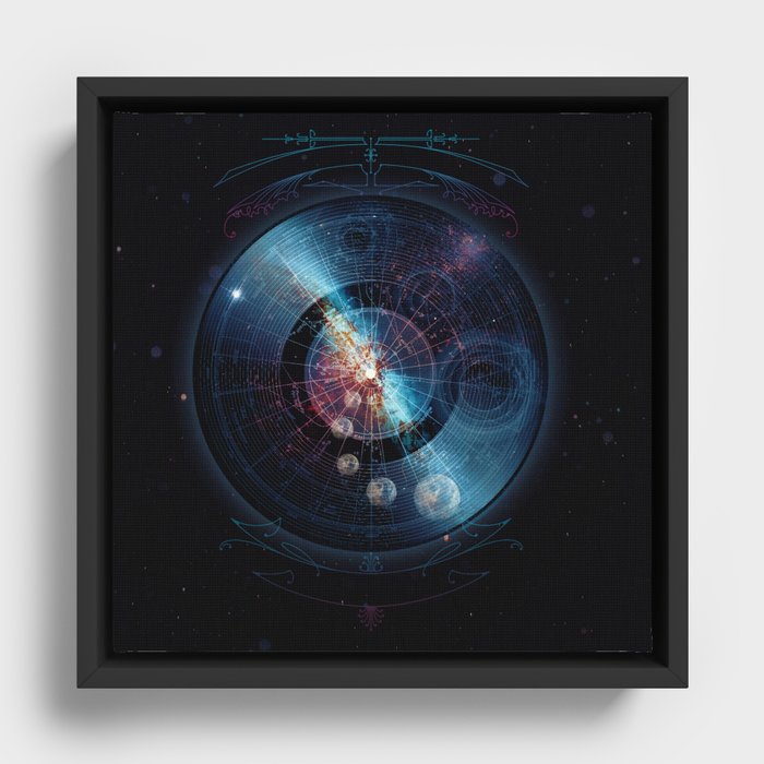 Space Music Framed Canvas