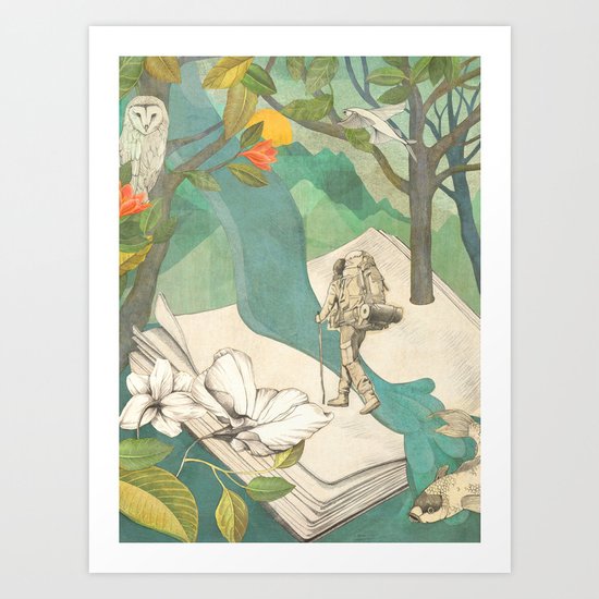 Nature Writing Art Print