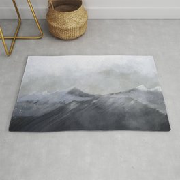happy in the mountains Rug