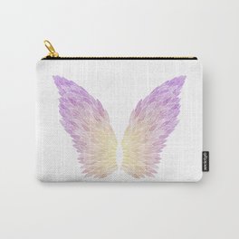 Angel Wings - Purple and Yellow Carry-All Pouch