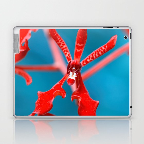 Orchid In Innudendo Red  Laptop & iPad Skin