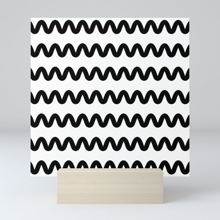 Squiggle pattern Mini Art Print