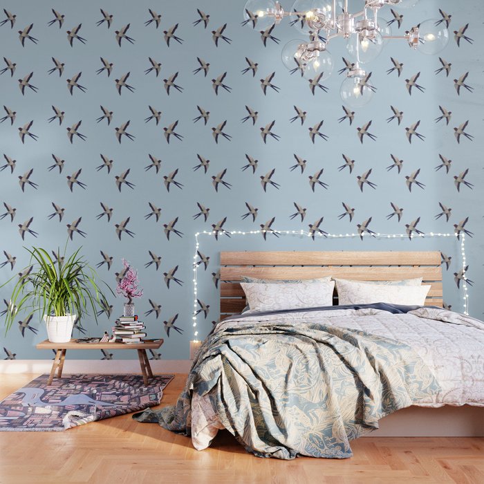 Farmers Swallow Wallpaper By Wizzies Society6