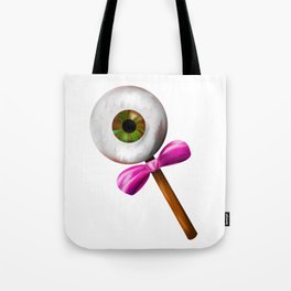 Lollipop eye (green-brown) Tote Bag