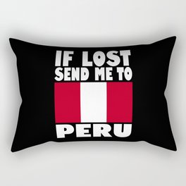 Peru Flag Saying Rectangular Pillow