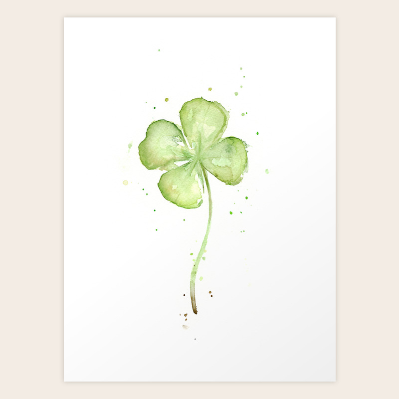 Four Leaf Clover Art Print By Olechka Society6
