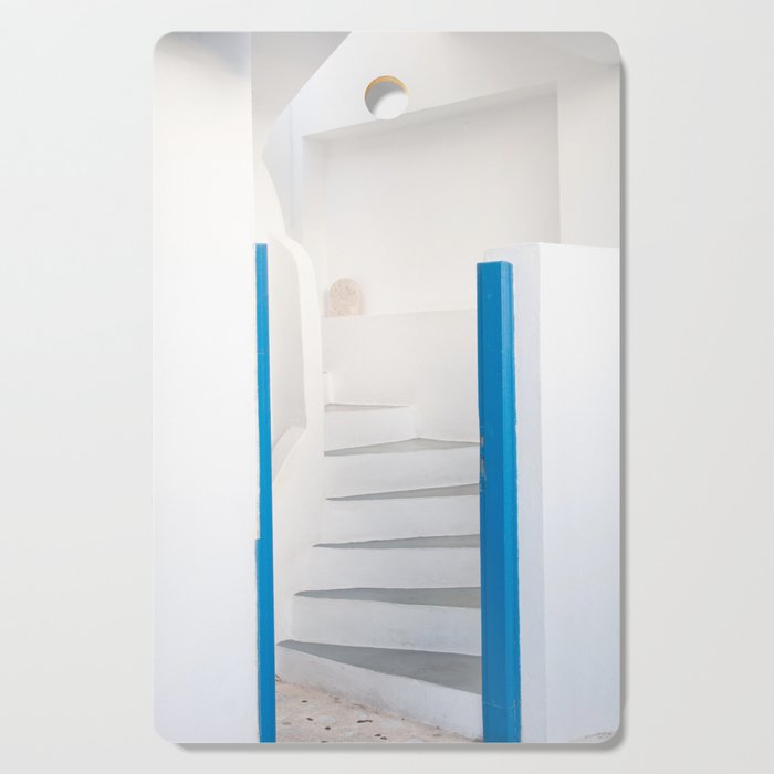 Santorini Oia Stairs #2 #wall #art #society6 Cutting Board